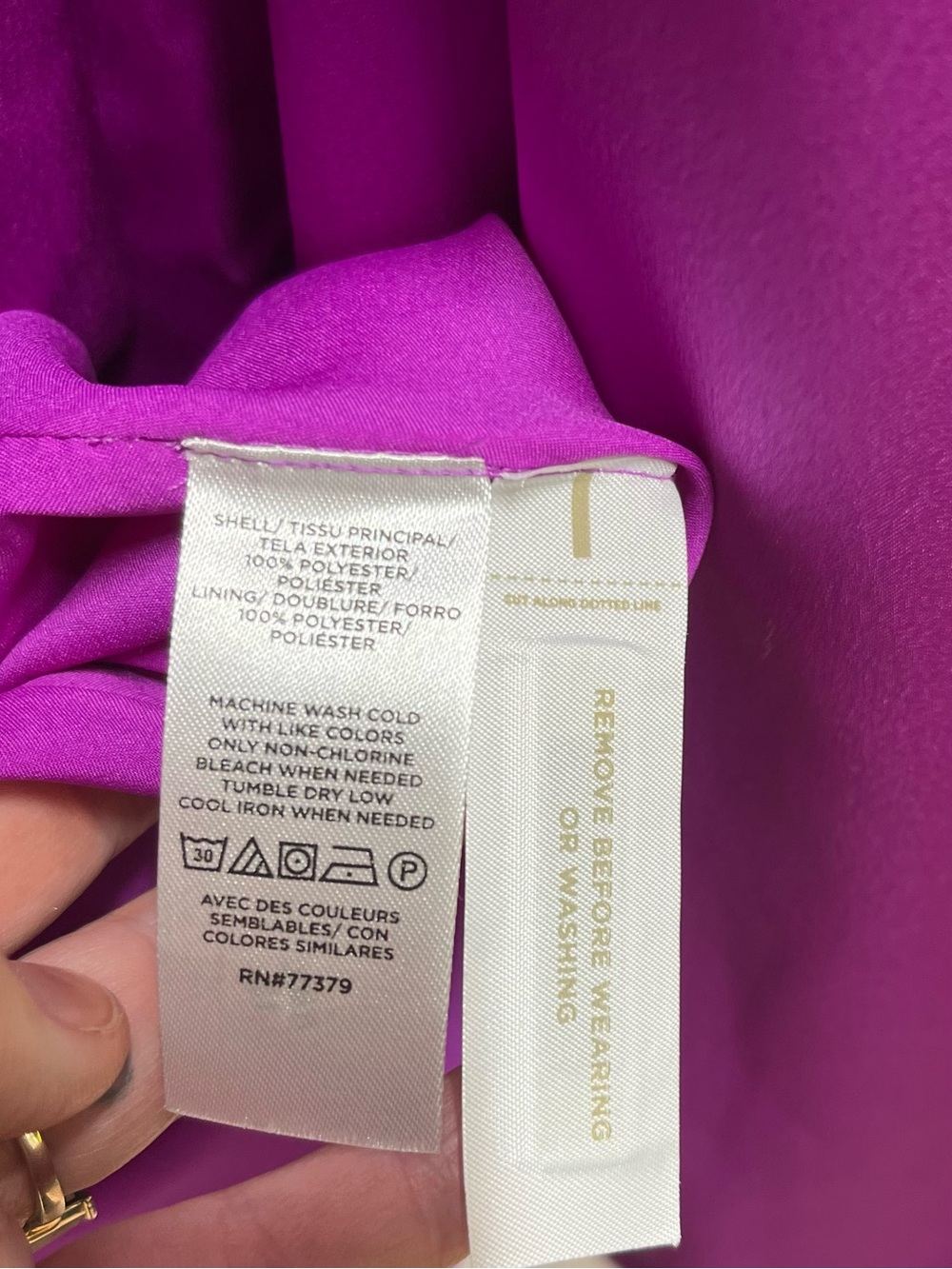 NEW Ann Taylor Satin Wrap Dress Elegant Purple Wrap Dress Size 8 women’s - Picture 5 of 7